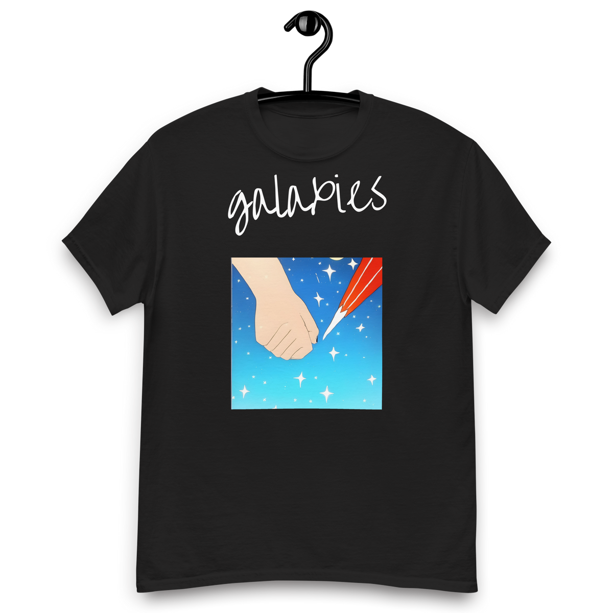 Unisex Galaxies Black Tee